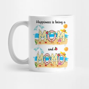 Happiness Is Being A Mom And Momo Summer Beach Happy Mother's Mug